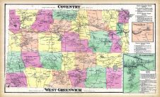 Coventry, Greenwich West, Noose Neck, Washington, Rhode Island State Atlas 1870